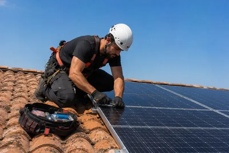 Maintenance et monitoring de panneaux solaires à Villefollet