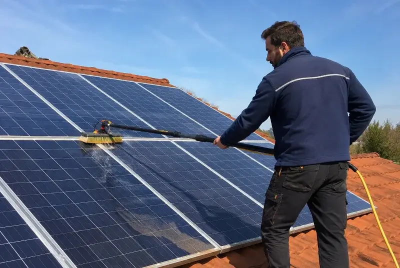 Nettoyage et entretien de panneaux solaires à Villefollet